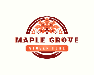 Organic Maple Leaf logo design