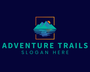 Sun Mountain Lake  logo design