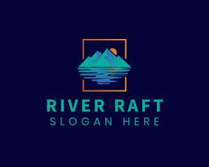 Sun Mountain Lake  logo design