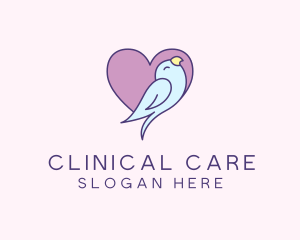 Bird Care Heart logo design