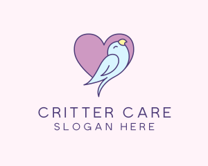 Bird Care Heart logo design