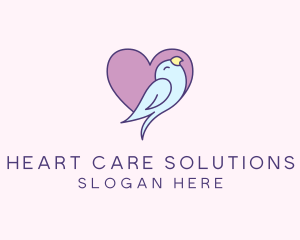 Bird Care Heart logo design