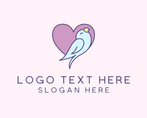 Lovely - Bird Care Heart logo design