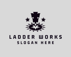 Iron Work Laser Machine logo design