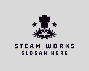 Iron Work Laser Machine logo design