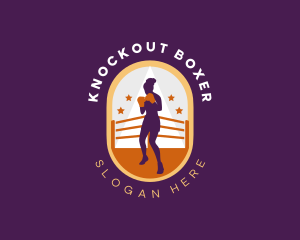 Female Boxing Tournament logo design