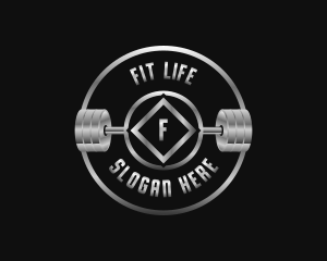 Barbell Fitness Physique logo design