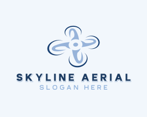 Aerial - Rotorcraft Aerial Drone logo design