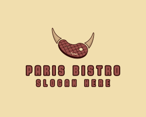 Steak Horns Grill logo design