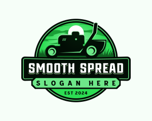 Grass Lawn Mower Logo