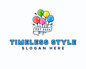 Birthday Balloon Party Logo