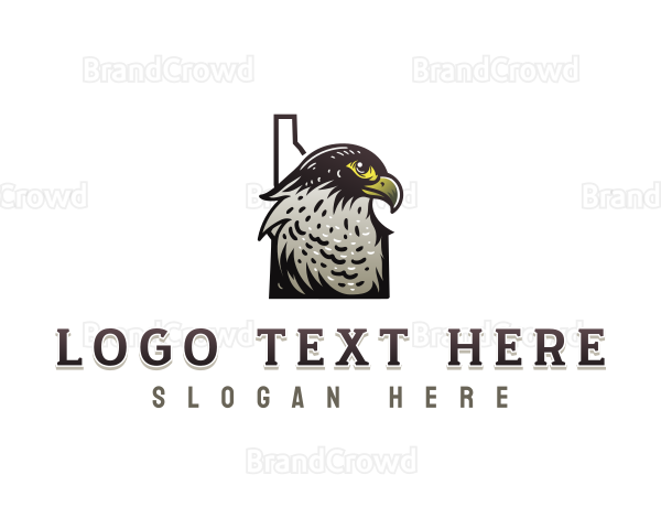 Idaho Falcon Bird Logo