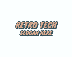 Retro Comic Style logo design