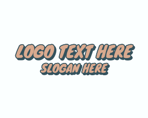 Retro Comic Style Logo