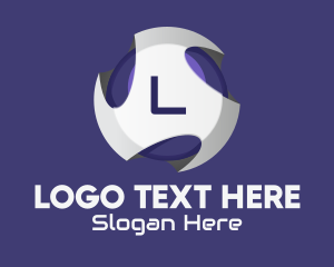 3D Futuristic Sphere Lettermark Logo