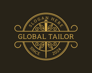 Tailor Needle Seamstress logo design