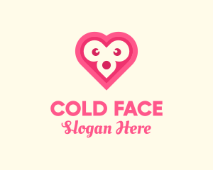 Heart Animal Face logo design