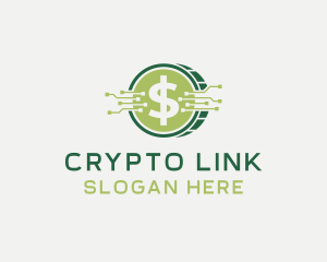 Crypto Fintech Coin logo design