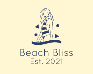 Swimsuit - Beauty Woman Swimsuit logo design