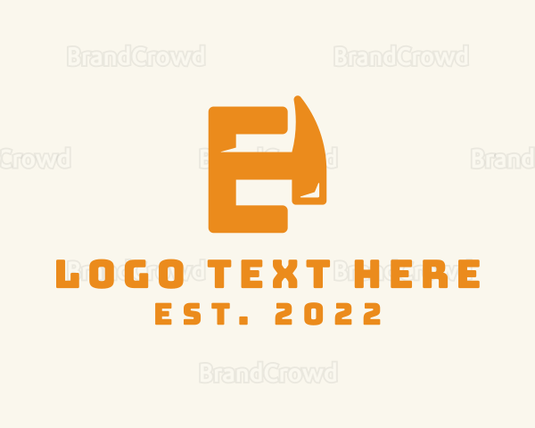 Hammer Letter E Logo