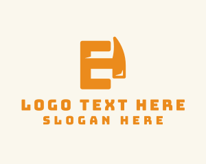 Hammer Letter E Logo