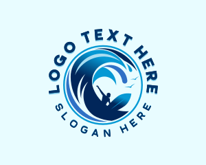 Waves - Surfing Ocean Waves logo design