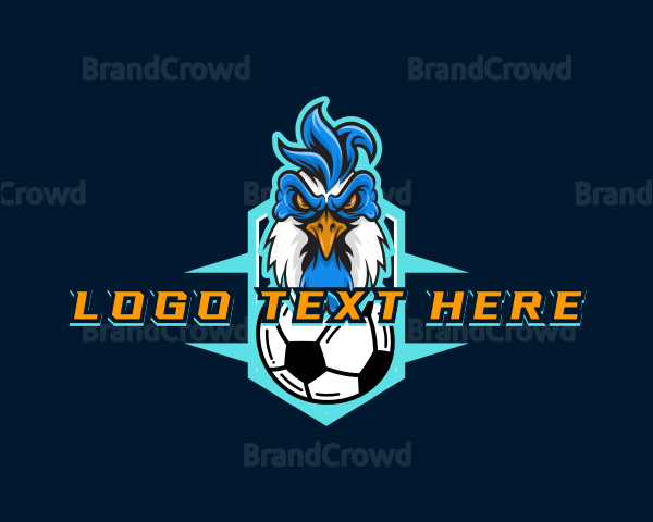 Soccer Varsity Rooster Logo