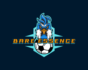 Soccer Varsity Rooster logo design