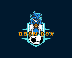 Soccer Varsity Rooster logo design