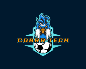 Soccer Varsity Rooster logo design