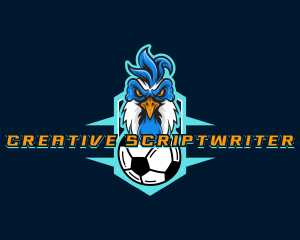 Soccer Varsity Rooster logo design