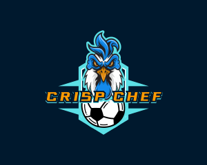 Soccer Varsity Rooster logo design