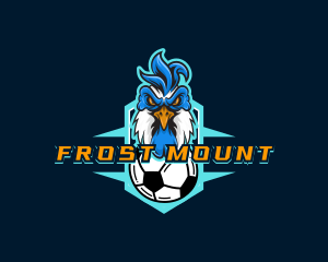 Soccer Varsity Rooster logo design