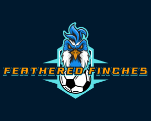 Soccer Varsity Rooster logo design