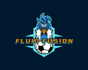 Soccer Varsity Rooster logo design