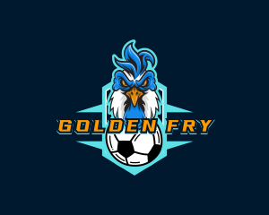 Soccer Varsity Rooster logo design