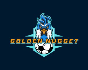 Soccer Varsity Rooster logo design