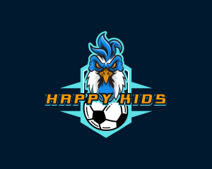 Soccer Varsity Rooster logo design