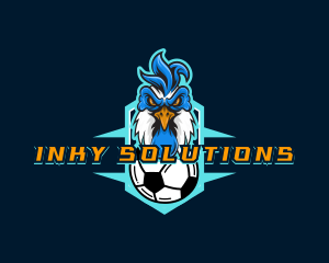 Soccer Varsity Rooster logo design