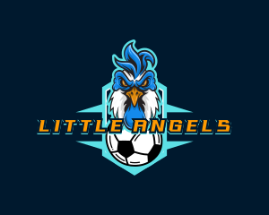 Soccer Varsity Rooster logo design