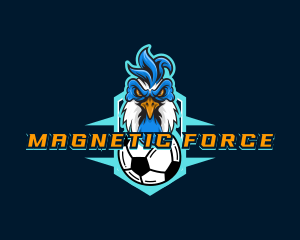 Soccer Varsity Rooster logo design