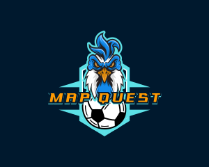 Soccer Varsity Rooster logo design