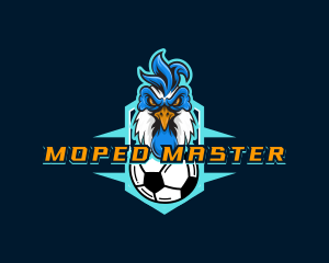 Soccer Varsity Rooster logo design