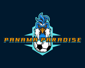 Soccer Varsity Rooster logo design