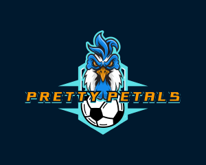 Soccer Varsity Rooster logo design