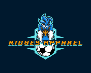 Soccer Varsity Rooster logo design