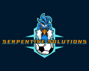 Soccer Varsity Rooster logo design