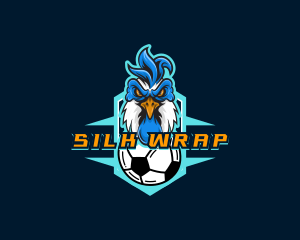 Soccer Varsity Rooster logo design