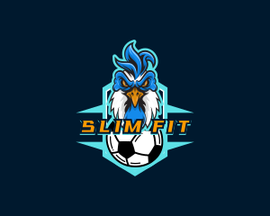 Soccer Varsity Rooster logo design