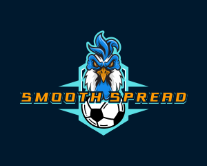 Soccer Varsity Rooster logo design